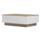 Coffee table Winey pakoworld in sonoma-white color 90x60x31.5cm
