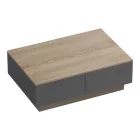 Coffee table Winey pakoworld in sonoma-antthracite color 90x60x31.5cm