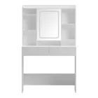 Dressing table Efilia pakoworld with led in white color 90x40x145cm