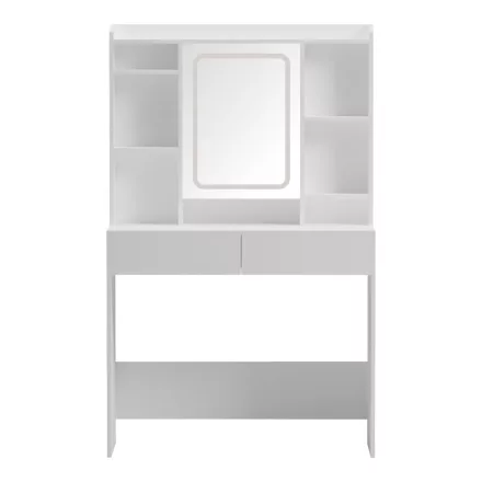 Dressing table Efilia pakoworld with led in white color 90x40x145cm