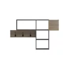 Wall shelf rack Wenia pakoworld in sonoma-anthracite 99.5x15x61cm