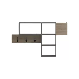   Wall shelf rack Wenia pakoworld in sonoma-anthracite 99.5x15x61cm