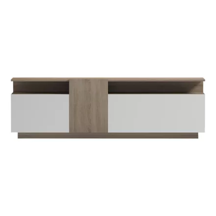 TV unit Vendora pakoworld in sonoma-white color 150x29.5x46.3cm