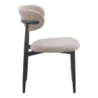 Folegio pakoworld chair, grey-colored with black legs 50x57x79.5cm