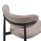 Folegio pakoworld chair, grey-colored with black legs 50x57x79.5cm