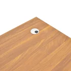 Professional office desk Oscar pakoworld in walnut-dark grey color 120x70x76cm