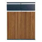 Professional office cabinets Oscar pakoworld walnut-anthracite 200x40x120cm