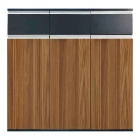   Professional office cabinets Oscar pakoworld walnut-anthracite 240x40x120cm