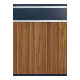   Professional office cabinets Oscar pakoworld walnut-anthracite 160x40x120cm