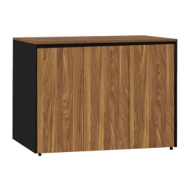  Professional office low cabinets Oscar pakoworld walnut-anthracite 240x40x80cm