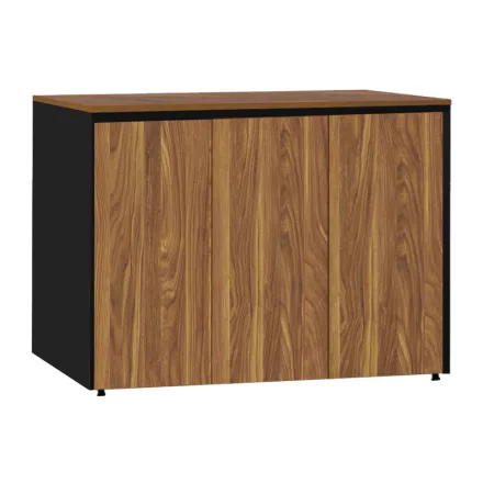Professional office low cabinets Oscar pakoworld walnut-anthracite 240x40x80cm