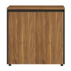 Professional office low cabinets Oscar pakoworld walnut-anthracite 200x40x80cm