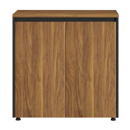 Professional office low cabinets Oscar pakoworld walnut-anthracite 200x40x80cm