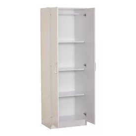   2 doors wardrobe Jonar pakoworld white color melamine 60x42x180cm