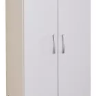 2 doors wardrobe Jonar pakoworld white color melamine 60x42x180cm