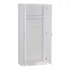 Zelia pakoworld two-leaf wardrobe in white  shade 79x42x180cm