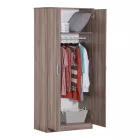 Zelia pakoworld two-leaf wardrobe in sonoma-oak shade 79x42x180cm