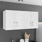 Cabinet Zelia pakoworld 4 doors white color 120x42x60cm