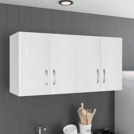 Cabinet Zelia pakoworld 4 doors white color 120x42x60cm