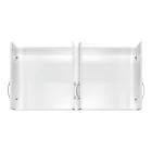 Cabinet Zelia pakoworld 4 doors white color 120x42x60cm