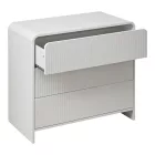 Zeplen pakoworld MDF chest of drawers in white 80x40x75cm