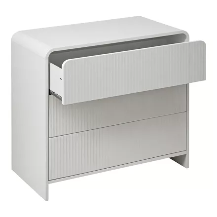 Zeplen pakoworld MDF chest of drawers in white 80x40x75cm