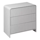 Zeplen pakoworld MDF chest of drawers in white 80x40x75cm