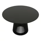Dining table Domonic pakoworld mdf in black color D120x75cm