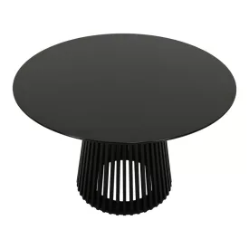 Dining table Domonic pakoworld mdf in black color D120x75cm