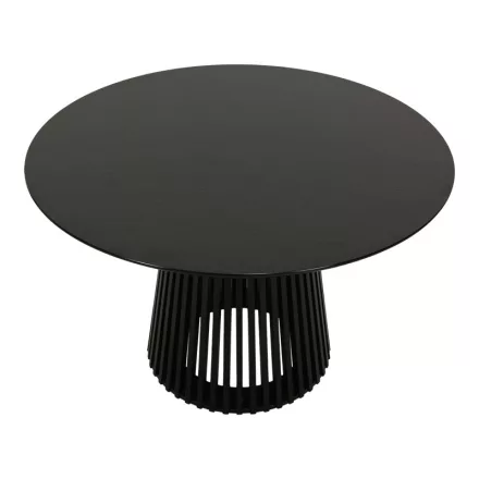 Dining table Domonic pakoworld mdf in black color D120x75cm