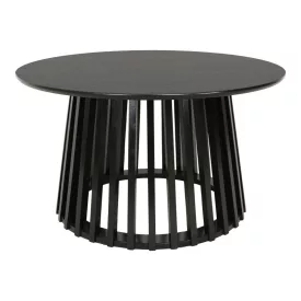 Coffee table Domonic pakoworld mdf in black color D80x45cm