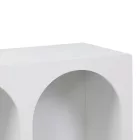 Buffet Emersi pakoworld with shelves mdf in white color 120x35x76cm