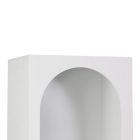 Bookcase Emersi pakoworld mdf in white color 48x35x180cm