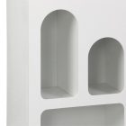 Bookcase Emersi pakoworld mdf in white color 48x35x180cm