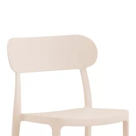   Chair Amvroan pakoworld with UV protection cappuccino pp 51x49x79.5cm