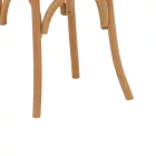 Vienna stackable chair Azhel pakoworld natural beech wood-seat natural rattan 41x50x89cm