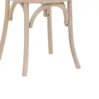Vienna stackable Chair Azhel pakoworld white wash beech wood-rattan natural seat 41x50x89cm