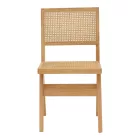 Chair Winslow pakoworld natural rubberwood 45x56x82cm