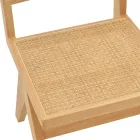 Chair Winslow pakoworld natural rubberwood 45x56x82cm