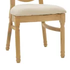 Chair Canco pakoworld natural rubberwood-natural rattan 50x53x98cm