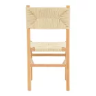 Oarvine chair pakoworld natural rubberwood-natural rope 46x52x88cm