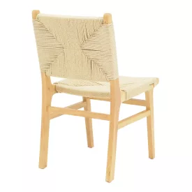   Arten pakoworld chair rope-rubberwood in natural color 60x55x85cm
