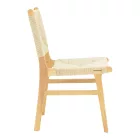 Arten pakoworld chair rope-rubberwood in natural color 60x55x85cm