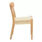 Eaprine chair pakoworld natural rope-rubberwood 49x53x77cm