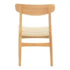 Eaprine chair pakoworld natural rope-rubberwood 49x53x77cm