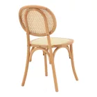 Zoel pakoworld stackable chair beech wood and rattan in natural shade 45x52x82cm