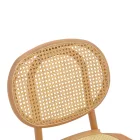 Zoel pakoworld stackable chair beech wood and rattan in natural shade 45x52x82cm