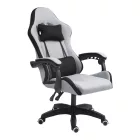 Gaming office chair Gline pakoworld black-gray fabric black pp 60x59x118cm