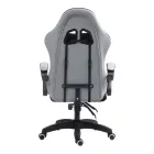 Gaming office chair Gline pakoworld black-gray fabric black pp 60x59x118cm