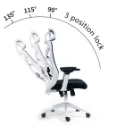 Office chair manager Andrew pakoworld mesh black color 65x61x125cm